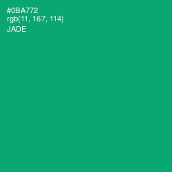 #0BA772 - Jade Color Image