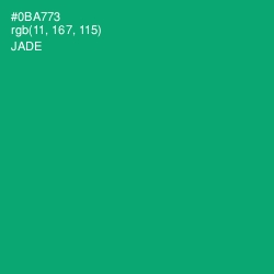 #0BA773 - Jade Color Image