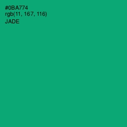 #0BA774 - Jade Color Image