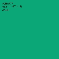 #0BA777 - Jade Color Image