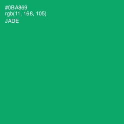 #0BA869 - Jade Color Image