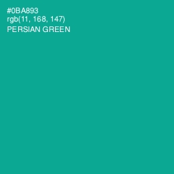 #0BA893 - Persian Green Color Image