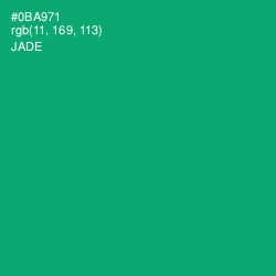 #0BA971 - Jade Color Image