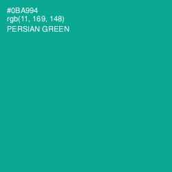 #0BA994 - Persian Green Color Image