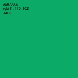 #0BAA66 - Jade Color Image