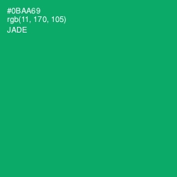 #0BAA69 - Jade Color Image