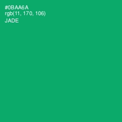 #0BAA6A - Jade Color Image