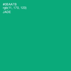 #0BAA7B - Jade Color Image