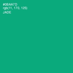 #0BAA7D - Jade Color Image