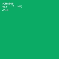 #0BAB65 - Jade Color Image