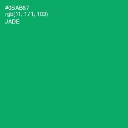 #0BAB67 - Jade Color Image