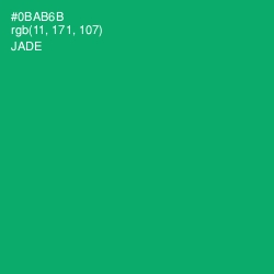 #0BAB6B - Jade Color Image