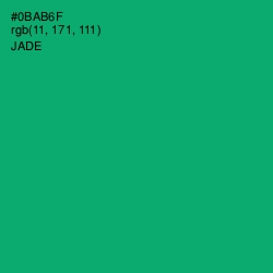 #0BAB6F - Jade Color Image