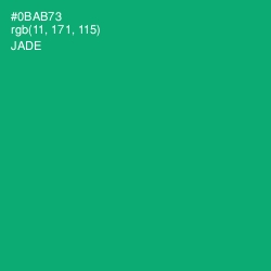 #0BAB73 - Jade Color Image