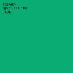 #0BAB74 - Jade Color Image