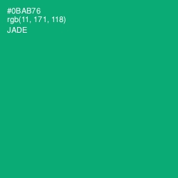 #0BAB76 - Jade Color Image