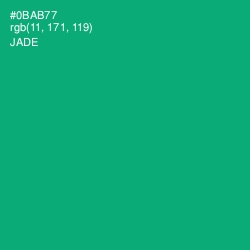 #0BAB77 - Jade Color Image