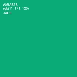 #0BAB78 - Jade Color Image
