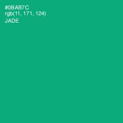 #0BAB7C - Jade Color Image