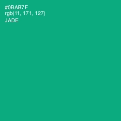 #0BAB7F - Jade Color Image