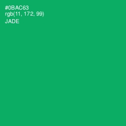 #0BAC63 - Jade Color Image