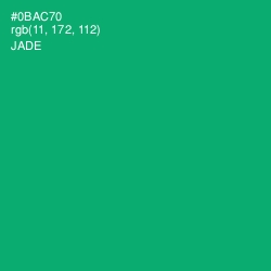 #0BAC70 - Jade Color Image