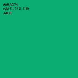 #0BAC74 - Jade Color Image