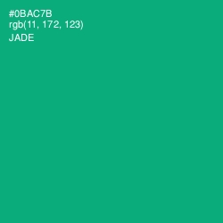 #0BAC7B - Jade Color Image