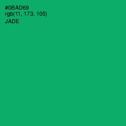 #0BAD69 - Jade Color Image