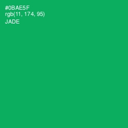 #0BAE5F - Jade Color Image