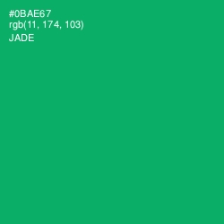 #0BAE67 - Jade Color Image