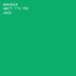 #0BAE6A - Jade Color Image