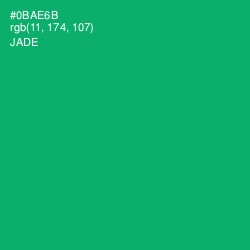 #0BAE6B - Jade Color Image