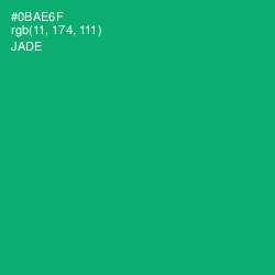 #0BAE6F - Jade Color Image