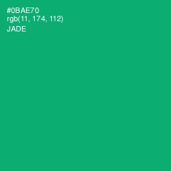 #0BAE70 - Jade Color Image