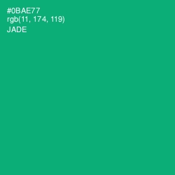 #0BAE77 - Jade Color Image
