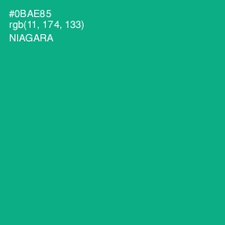 #0BAE85 - Niagara Color Image