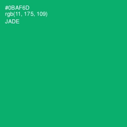#0BAF6D - Jade Color Image