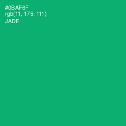 #0BAF6F - Jade Color Image