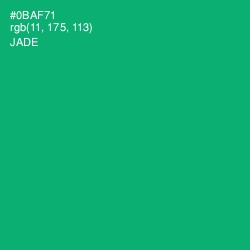 #0BAF71 - Jade Color Image