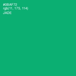 #0BAF72 - Jade Color Image
