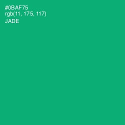 #0BAF75 - Jade Color Image