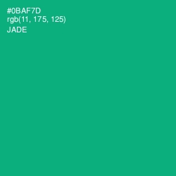 #0BAF7D - Jade Color Image