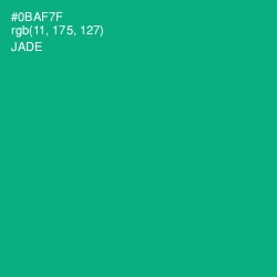 #0BAF7F - Jade Color Image