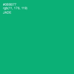 #0BB077 - Jade Color Image