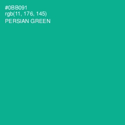#0BB091 - Persian Green Color Image