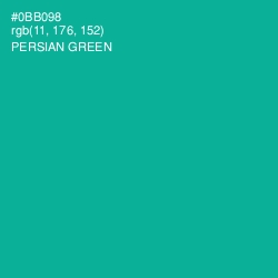 #0BB098 - Persian Green Color Image