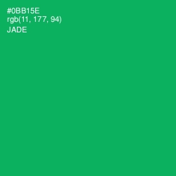 #0BB15E - Jade Color Image