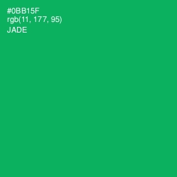 #0BB15F - Jade Color Image