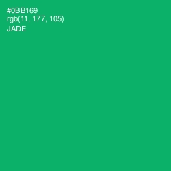 #0BB169 - Jade Color Image